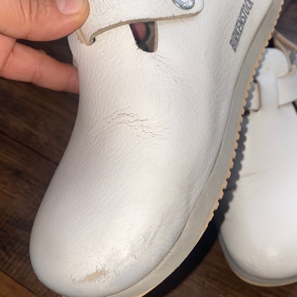 Birkenstock Cream Mules & Clogs - Picture 6 of 16